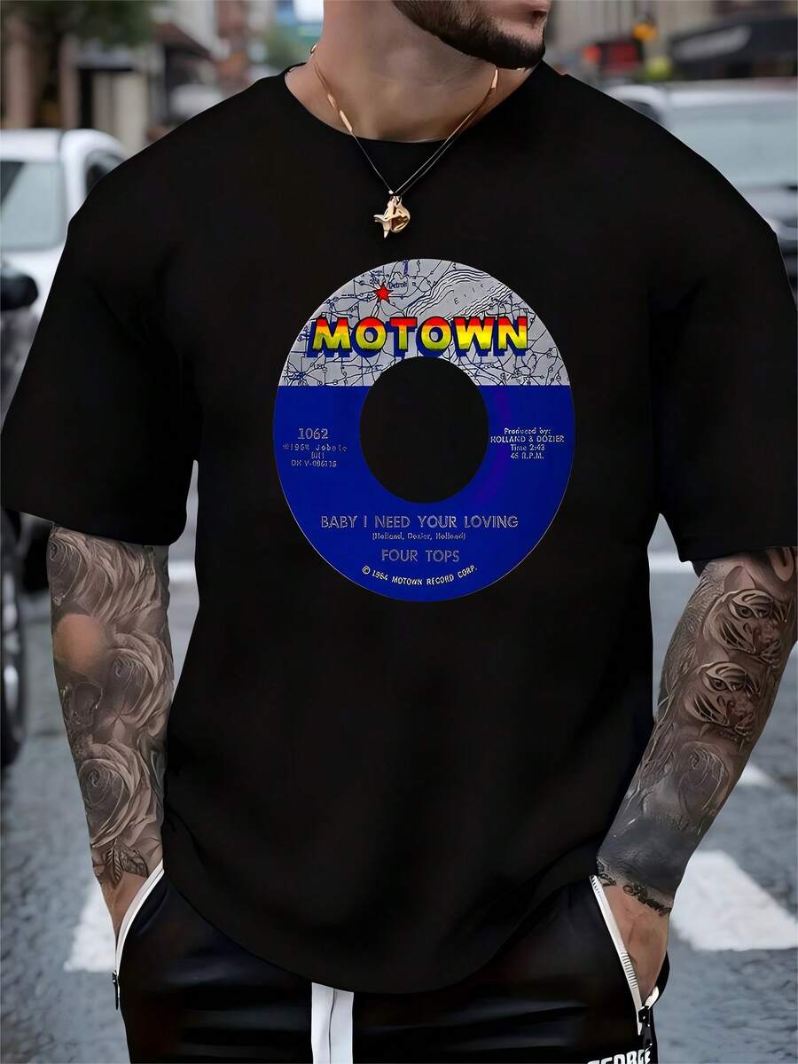 Street Fashion Outfit For Men - MOTOWN- Men'S Casual Cotton-Shirt - Round