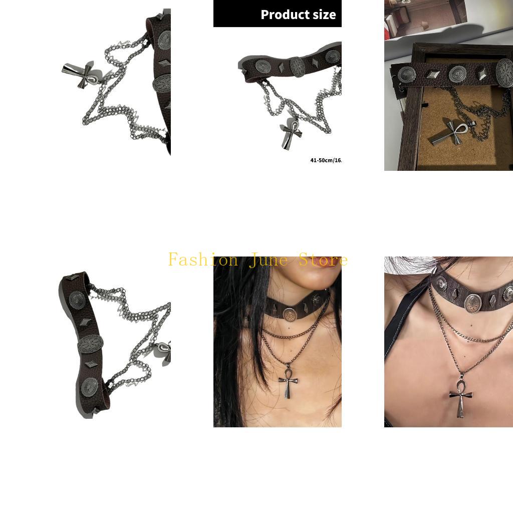 Street Fashion Photography - N5KA Fashionable Leather Punk Choker With