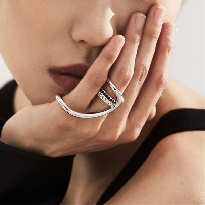 VENTFILLE 925 Sterling Silver  – Street Fashion Rings recenzja i cena