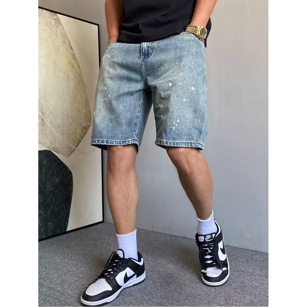 Men's Summer American High Str – Street Fashion Jeans recenzja i cena