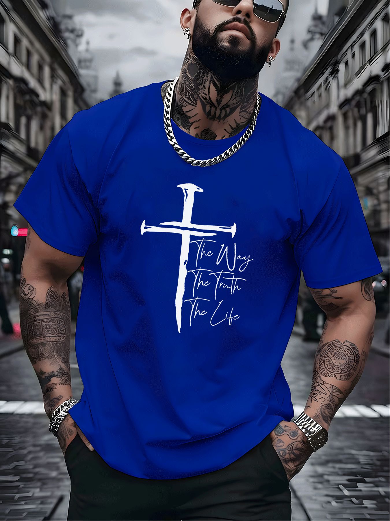 Classic Christian Graphic Tee  – Street Fashion Outfit For Men recenzja i cena