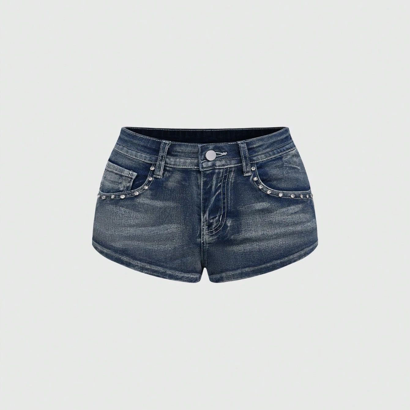Summer Rhinestone Embroidered  – Street Fashion Jeans recenzja i cena