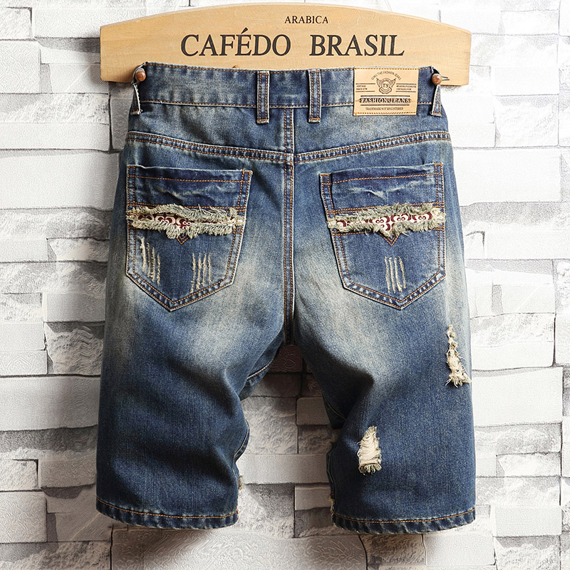 Ripped Hip-hop Denim Shorts Me – Street Fashion Jeans recenzja i cena