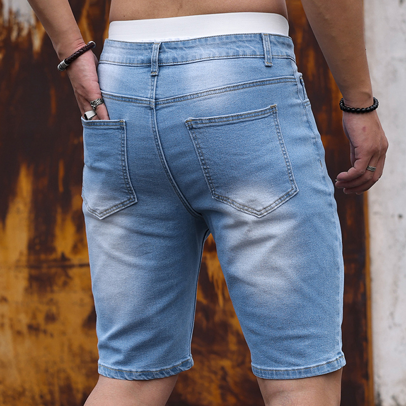 2026 Mens Stretch Denim Shorts – Street Fashion Jeans recenzja i cena