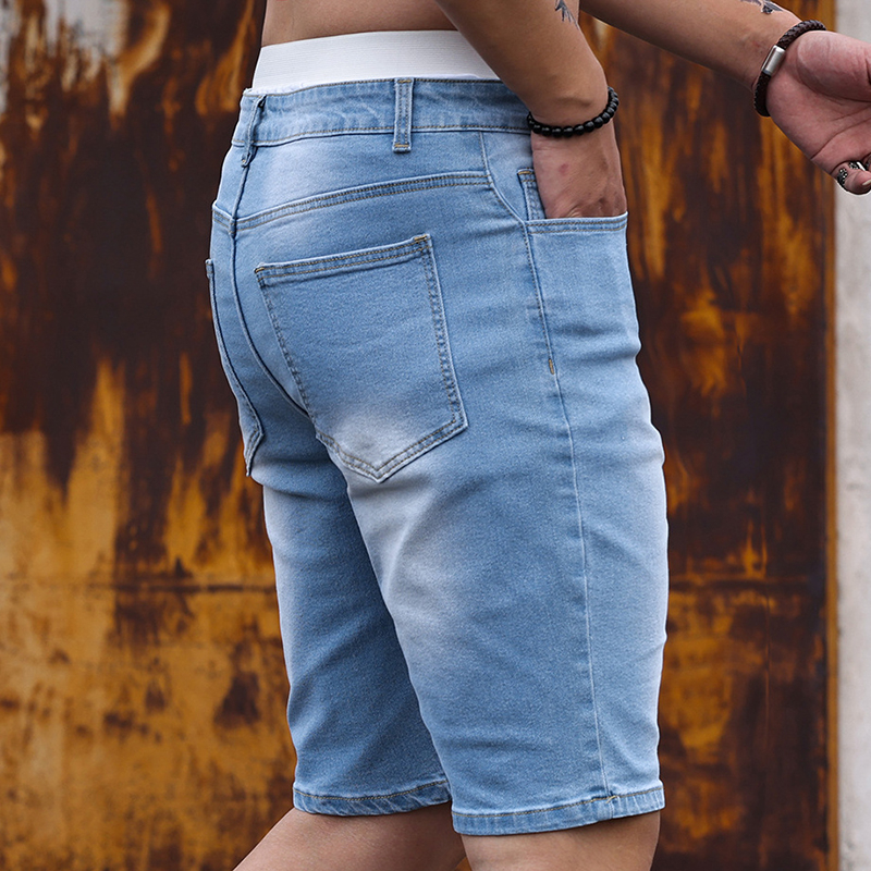 2026 Mens Stretch Denim Shorts – Street Fashion Jeans recenzja i cena