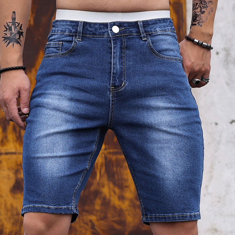 2026 Mens Stretch Denim Shorts – Street Fashion Jeans recenzja i cena