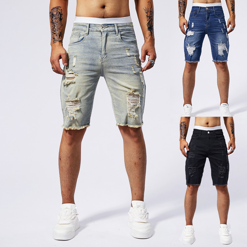 2025 Summer New Men's Ripped D – Street Fashion News recenzja i cena