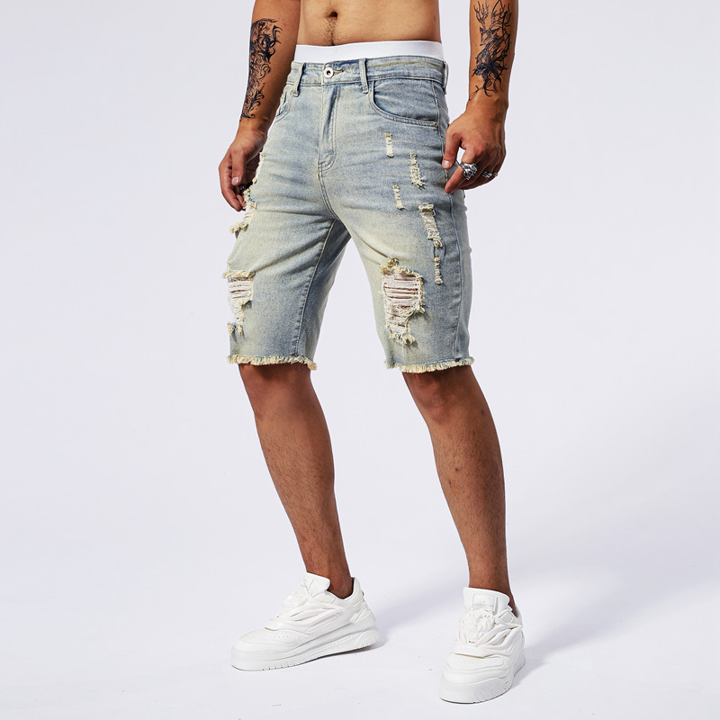 2025 Summer New Men's Ripped D – Street Fashion News recenzja i cena
