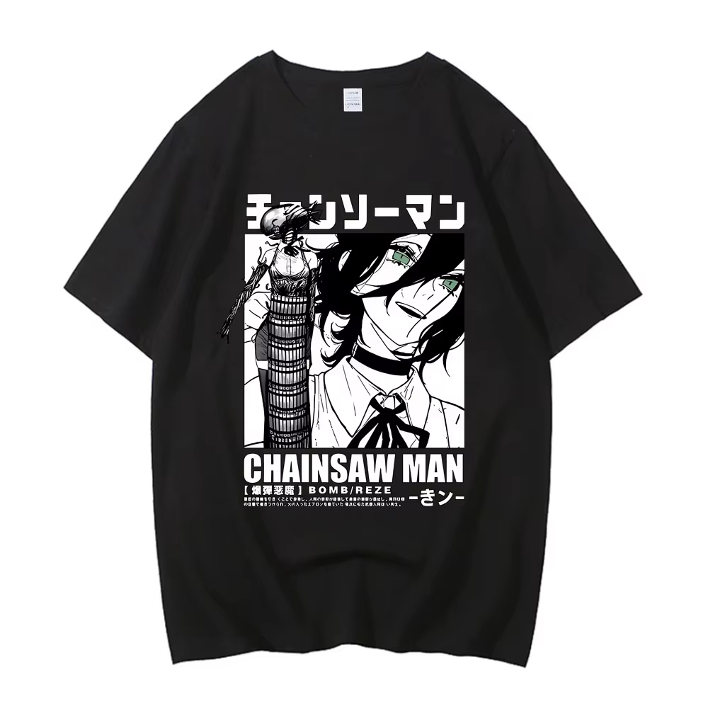 2026 New Chainsaw Man  Asa Tee – Street Fashion Anime recenzja i cena
