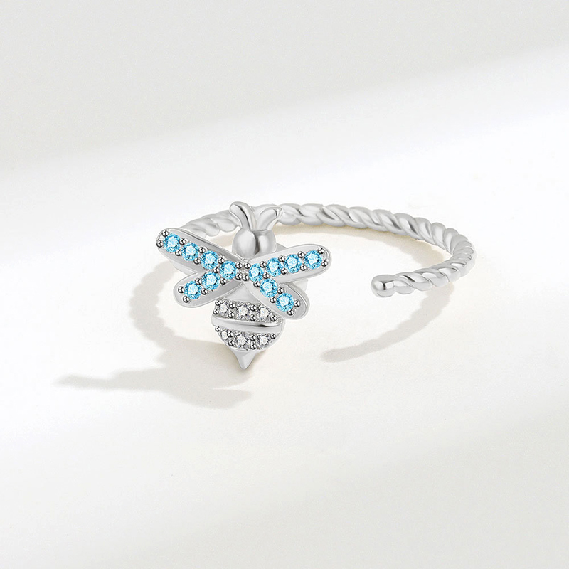 New Elegant Rotatable Honeybee – Street Fashion Rings recenzja i cena