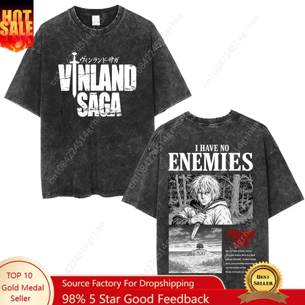 Vintage Washed Anime Vinland S – Street Fashion Anime recenzja i cena