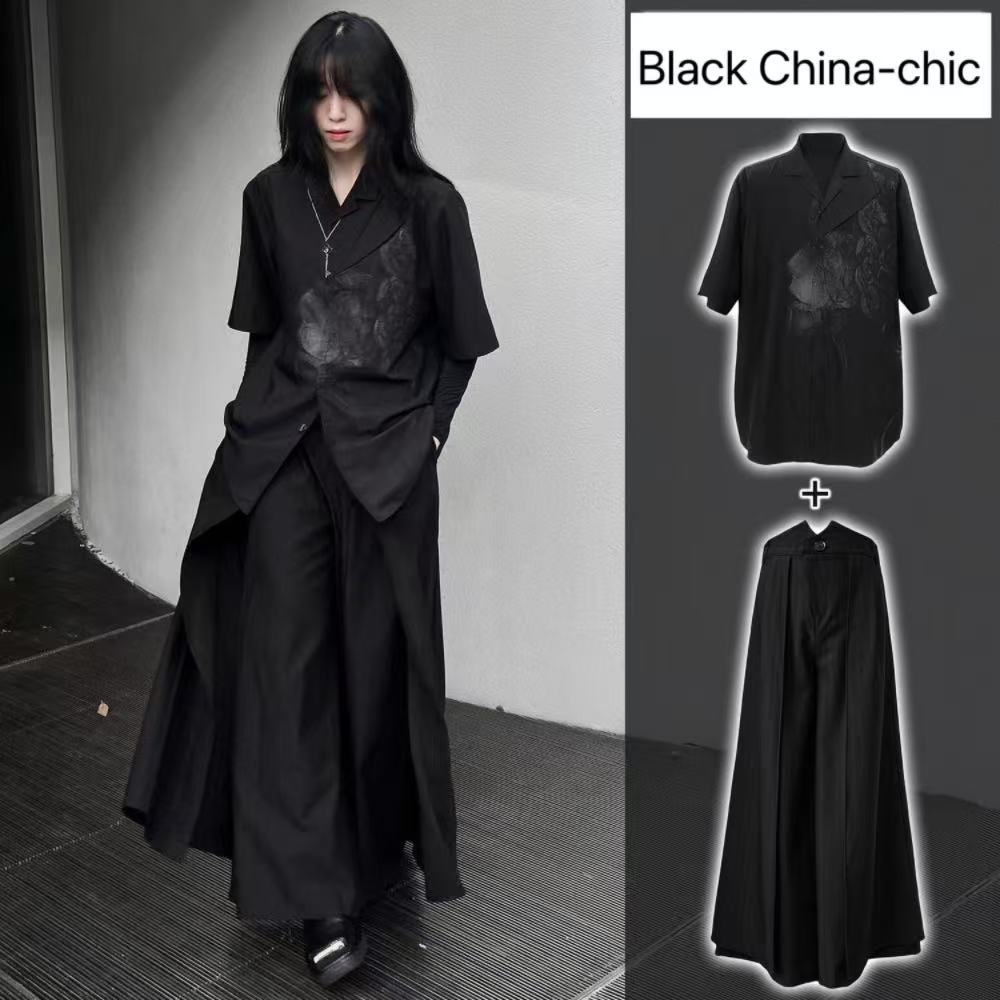 Cool Black New Chinese Style C – Street Fashion Outfit For Men recenzja i cena