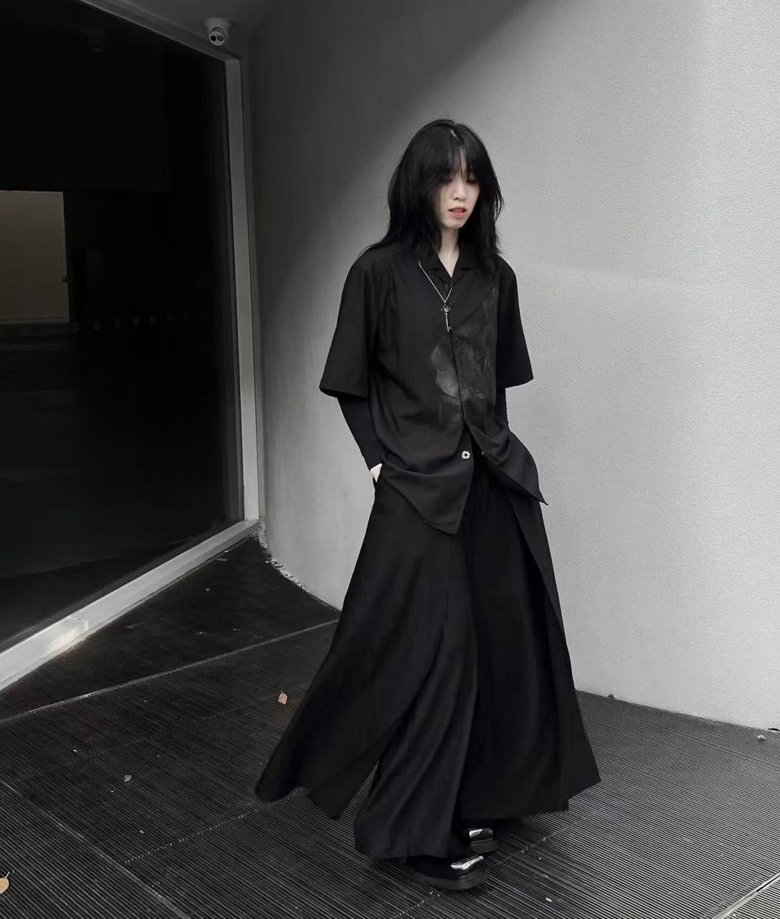 Cool Black New Chinese Style C – Street Fashion Outfit For Men recenzja i cena