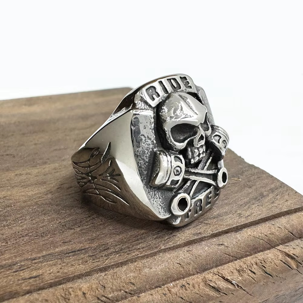 Personality Retro Punk Skull M – Street Fashion Rings recenzja i cena