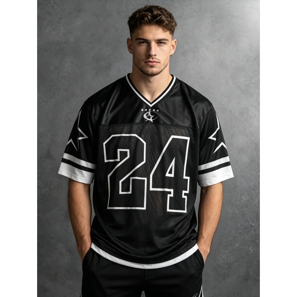 2026 Summer New Men's V-Neck T – Street Fashion News recenzja i cena