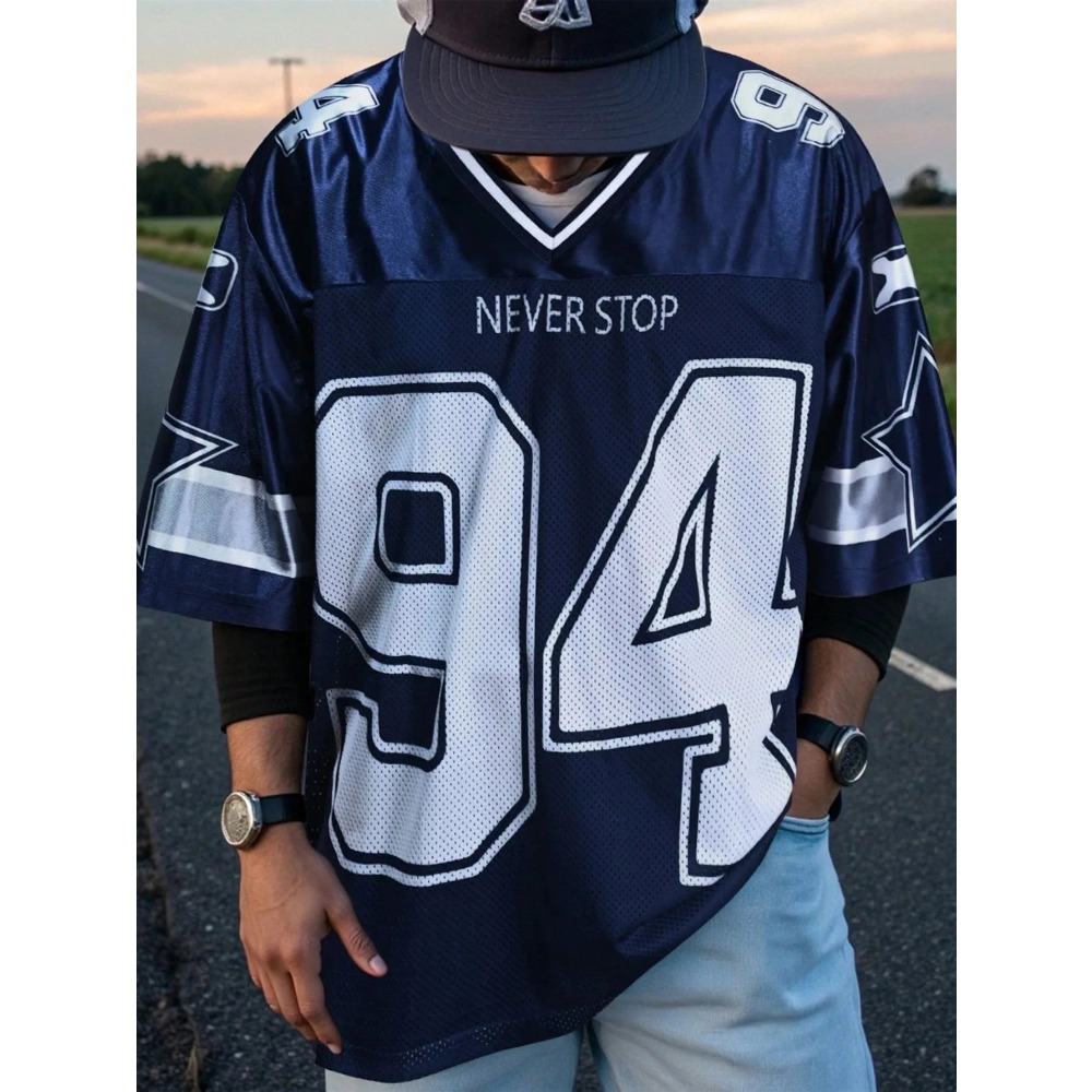 2026 Summer New Men's V-Neck T – Street Fashion News recenzja i cena