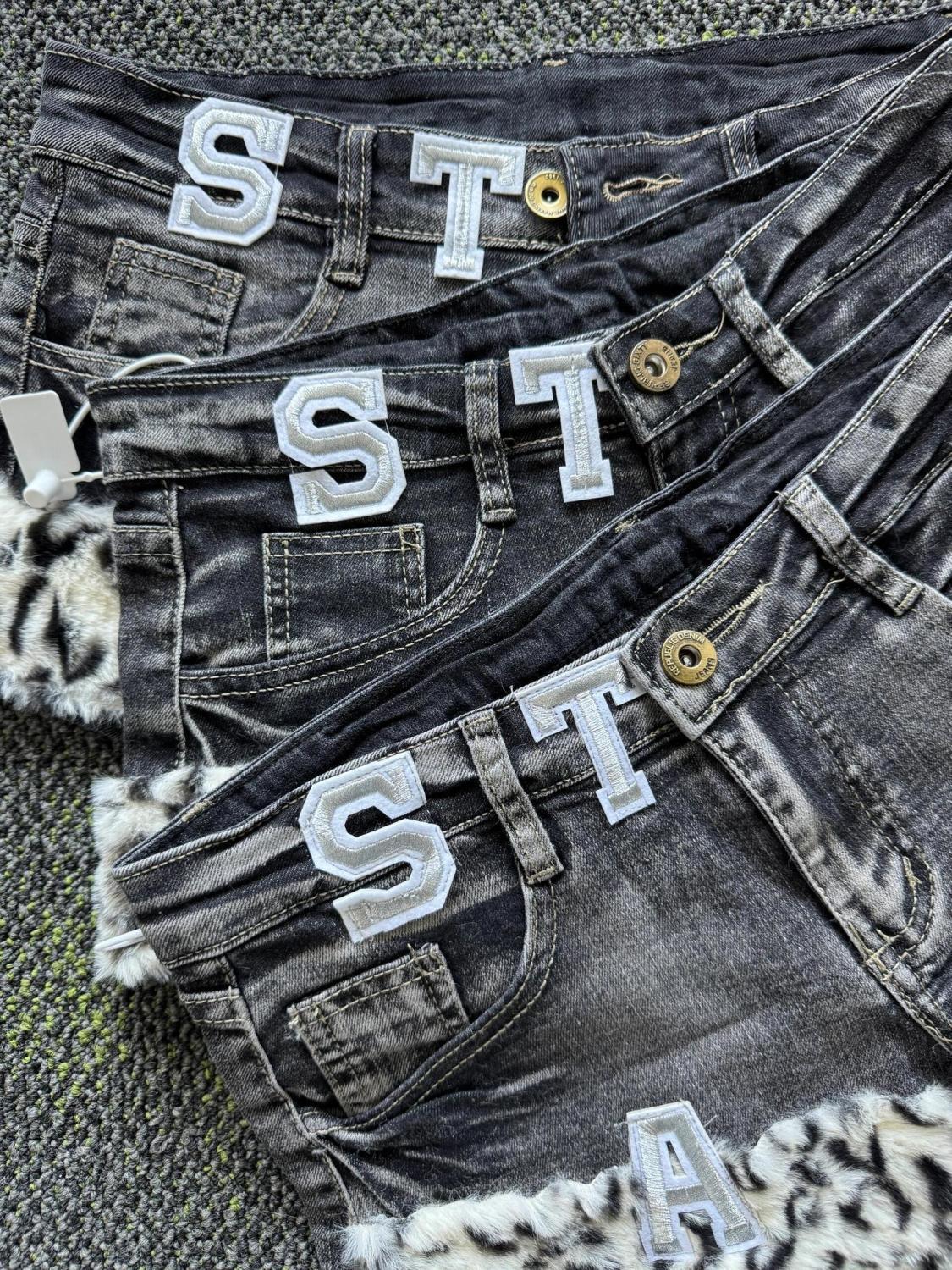 Y2k Embroidered Patch Denim Sh – Street Fashion Jeans recenzja i cena
