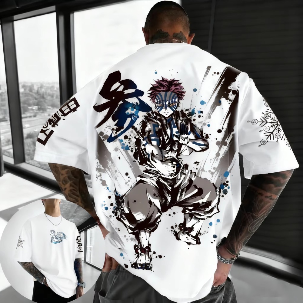 Summer Plus Size Demon Slayer  – Street Fashion Anime recenzja i cena