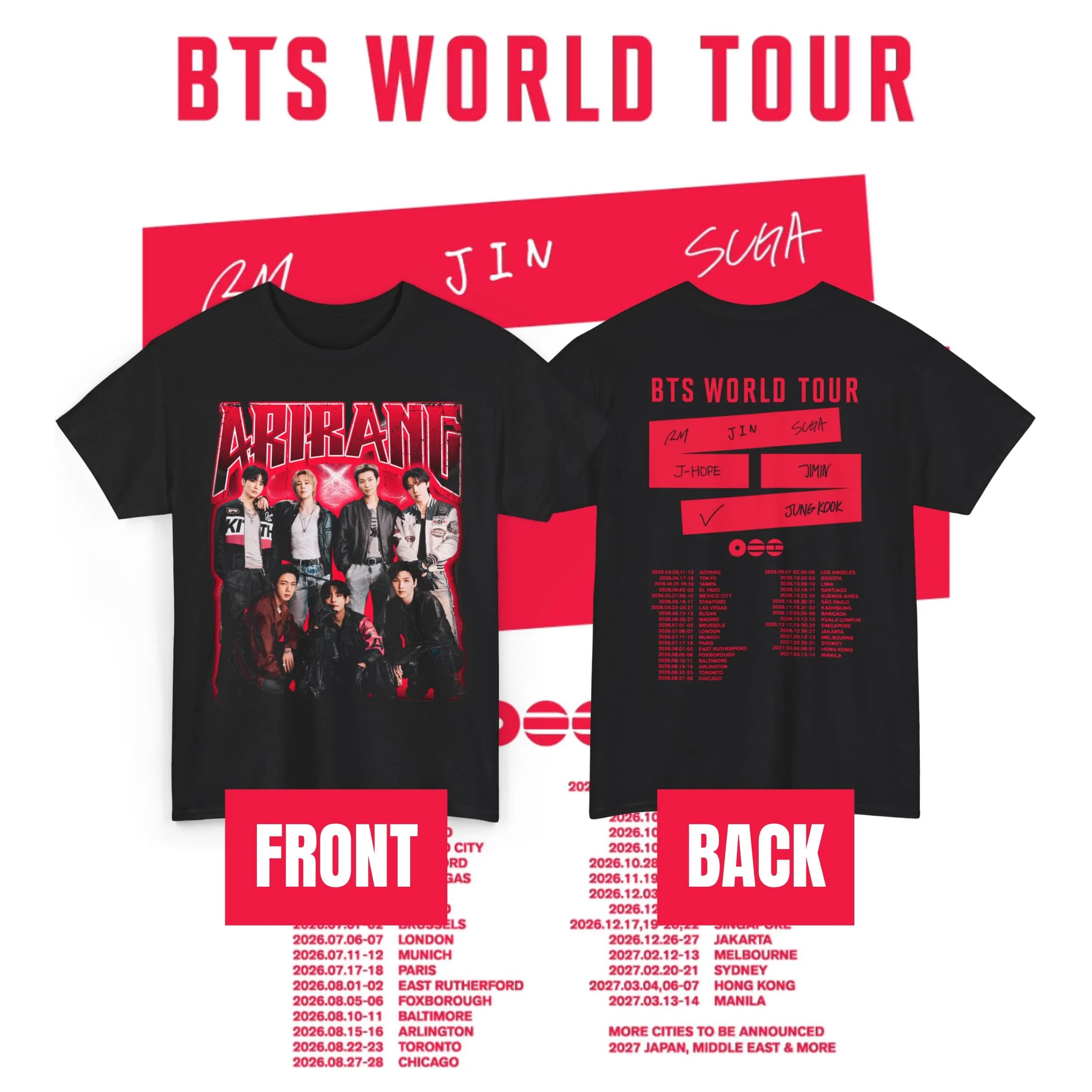 BTS Arirang World Tour Double- – Street Fashion Magazine recenzja i cena