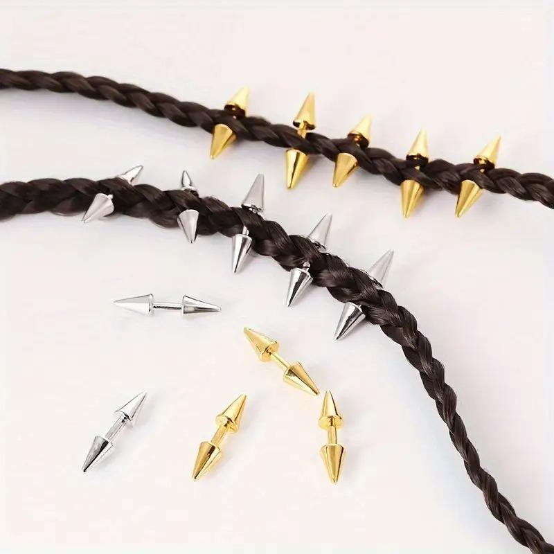 5pcs Set Spiked Hair Clips Pun – Street Fashion Rings recenzja i cena
