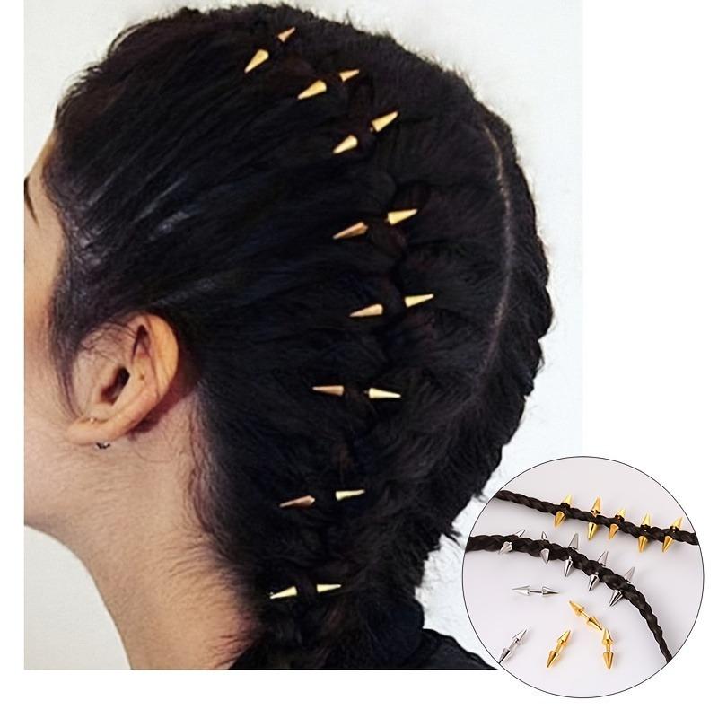 5pcs Set Spiked Hair Clips Pun – Street Fashion Rings recenzja i cena