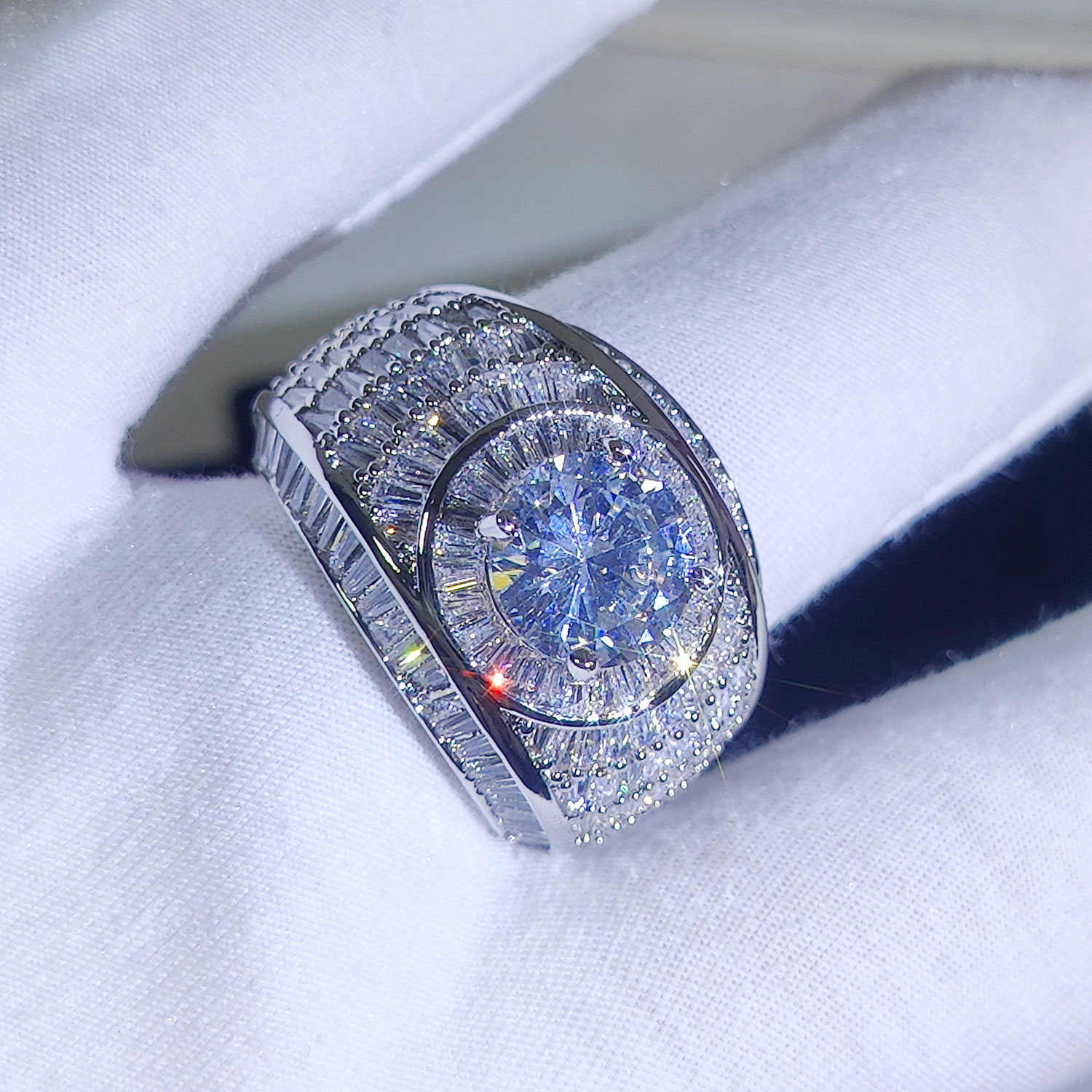 Silver/18k Gold Plated Cluster – Street Fashion Rings recenzja i cena
