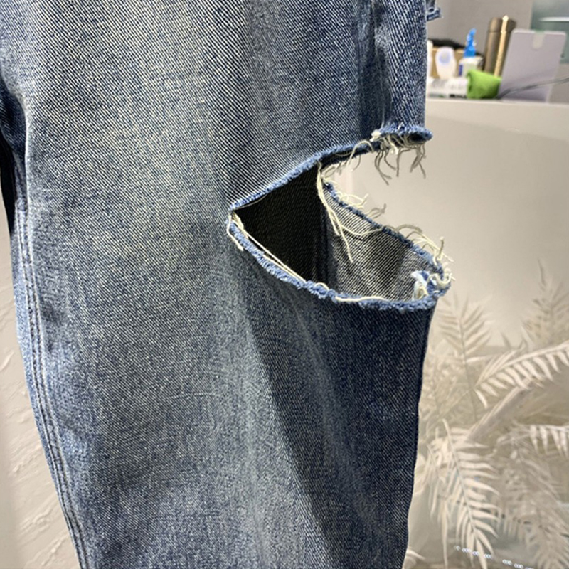 Summer Women Ripped Jeans High – Street Fashion Jeans recenzja i cena