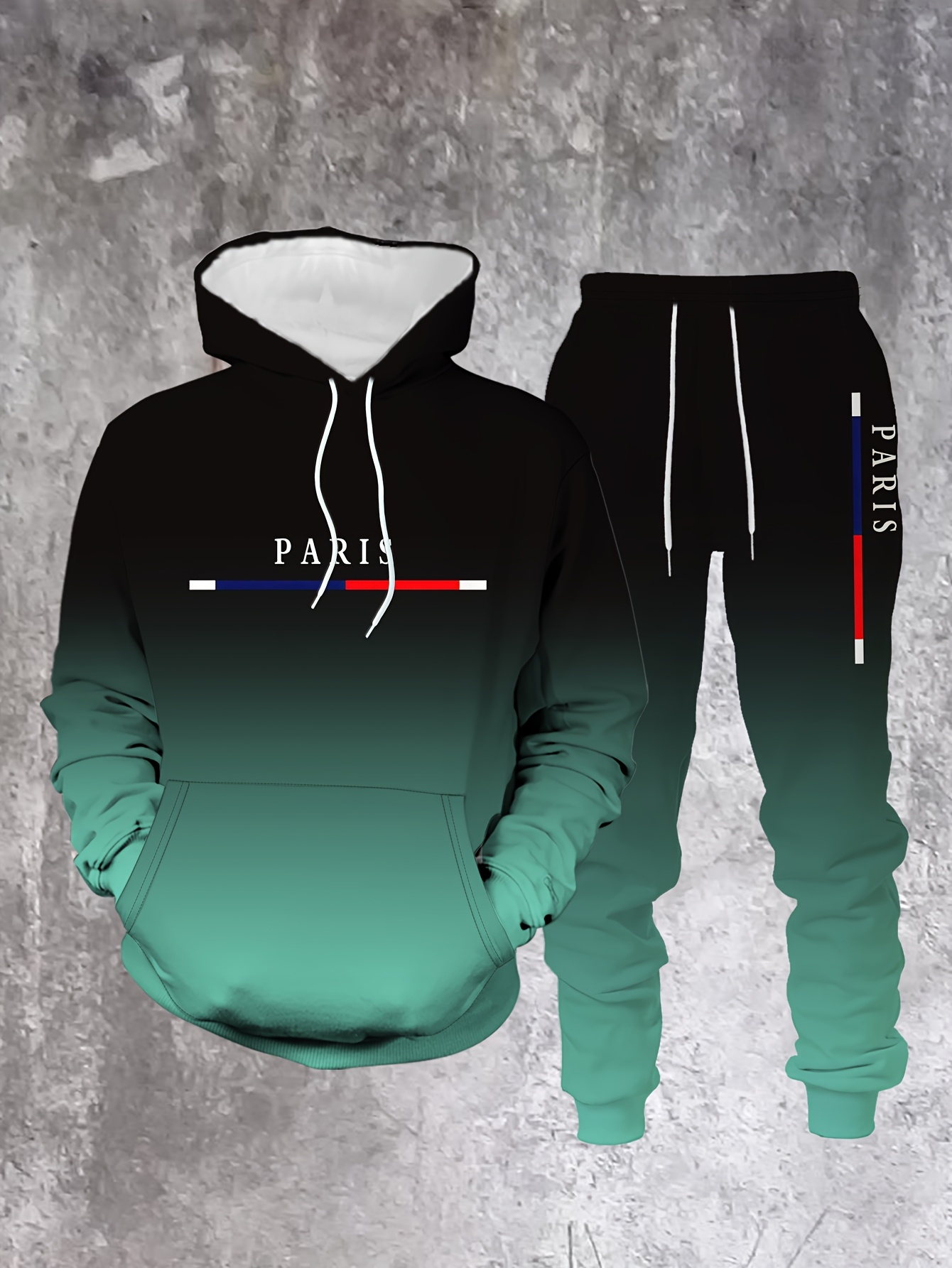 Gradient Color Paris Tracksuit – Street Fashion In Paris recenzja i cena