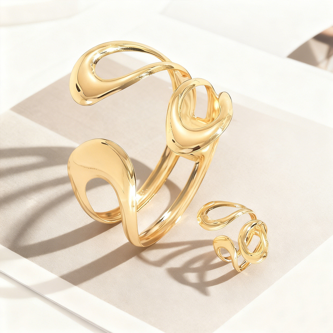1 set of fashionable exaggerat – Street Fashion Rings recenzja i cena