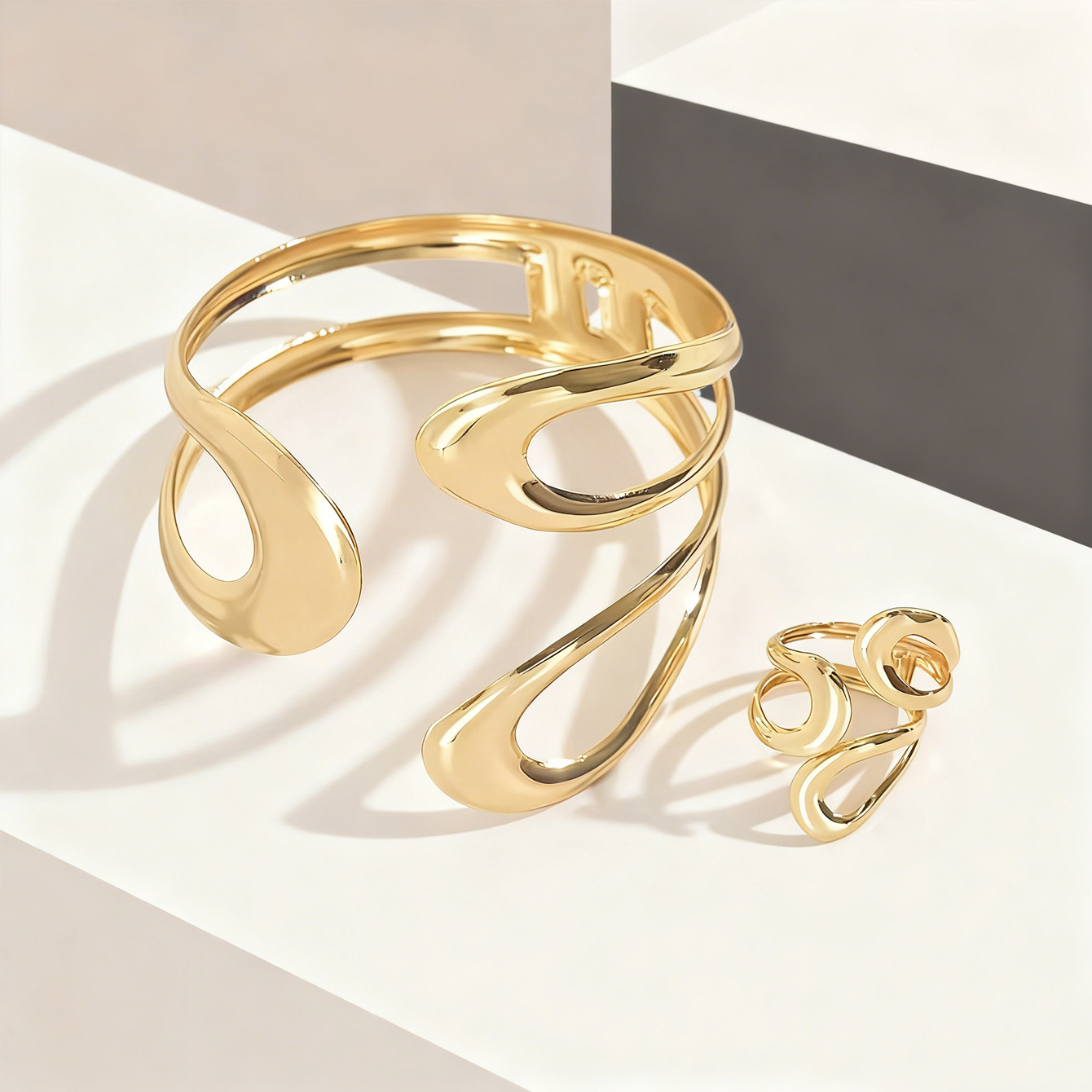 1 set of fashionable exaggerat – Street Fashion Rings recenzja i cena