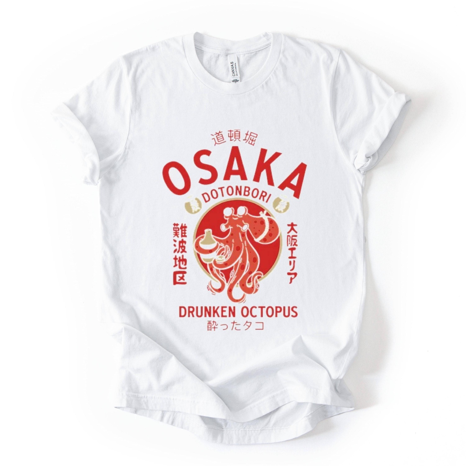 Osaka Octopus Graphic Tee,Japa – Street Fashion Osaka recenzja i cena