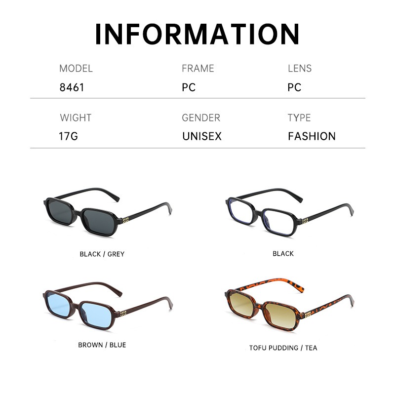 New Small Square Frame Sunglas – Street Fashion Photography recenzja i cena