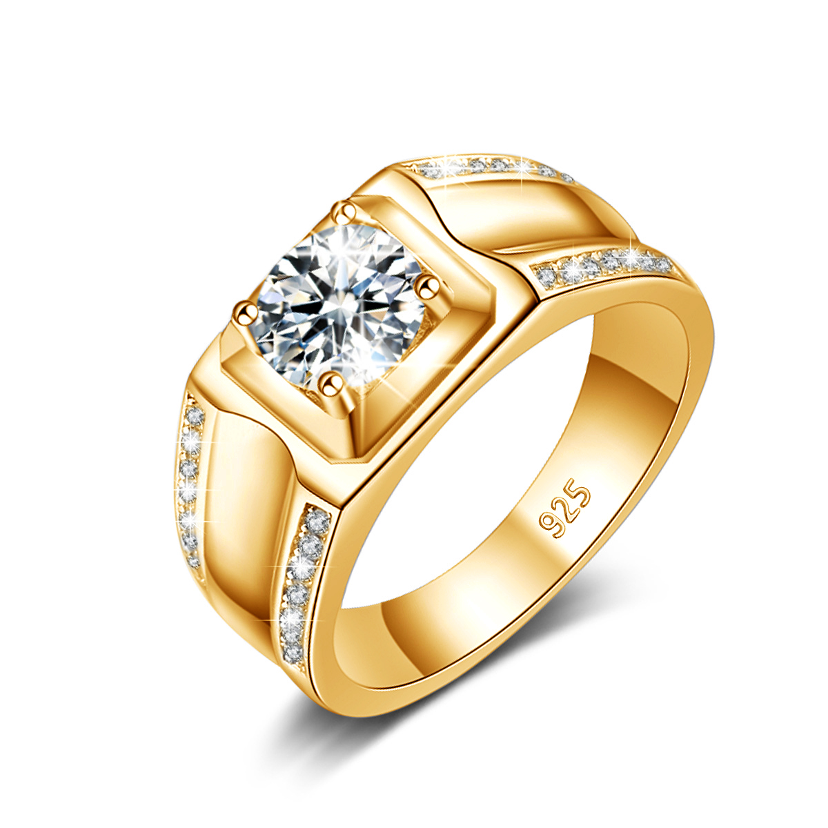 Trends 2025 Luxury Moissanite  – Street Fashion Rings recenzja i cena