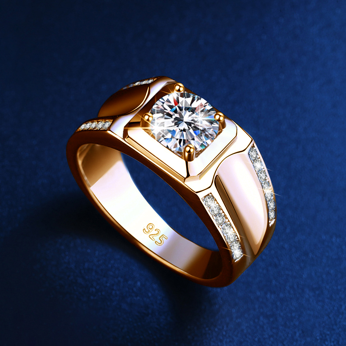 Trends 2025 Luxury Moissanite  – Street Fashion Rings recenzja i cena