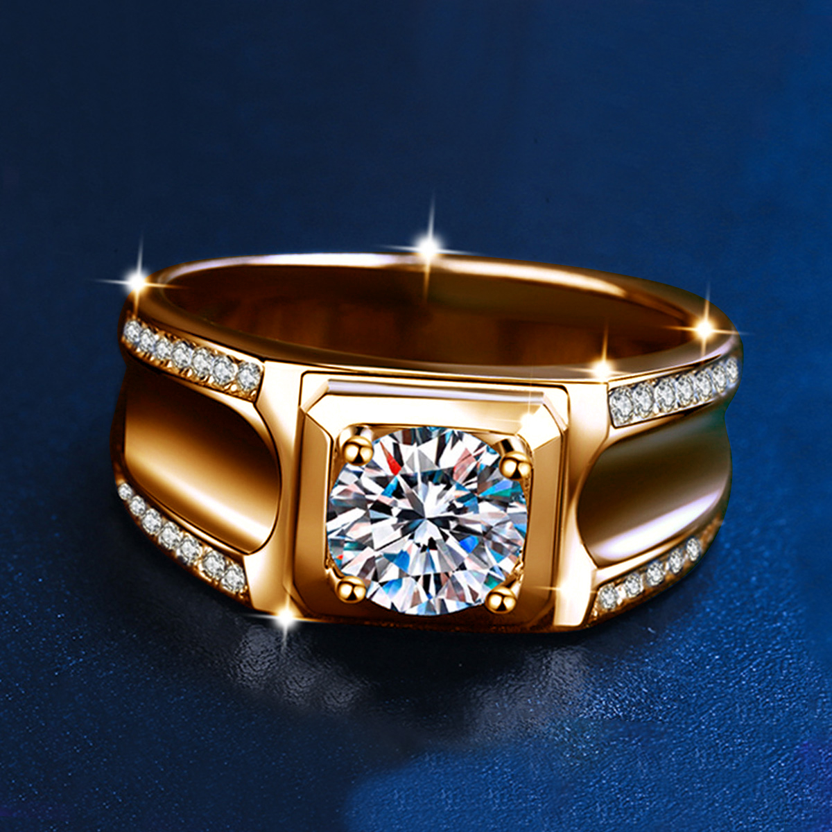 Trends 2025 Luxury Moissanite  – Street Fashion Rings recenzja i cena