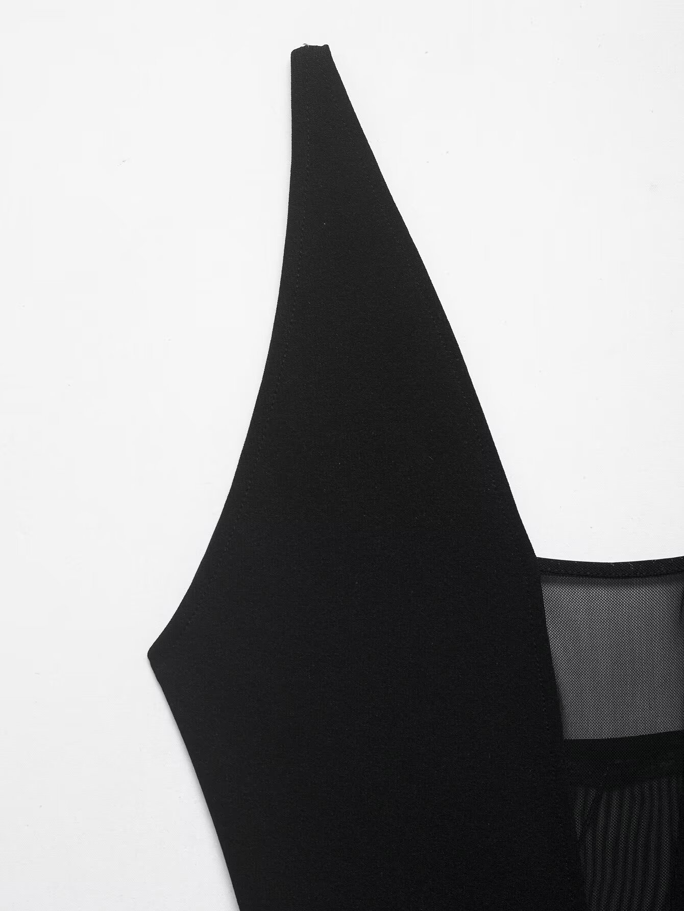 BSAY Black V-neck See Through  – Street Fashion News recenzja i cena