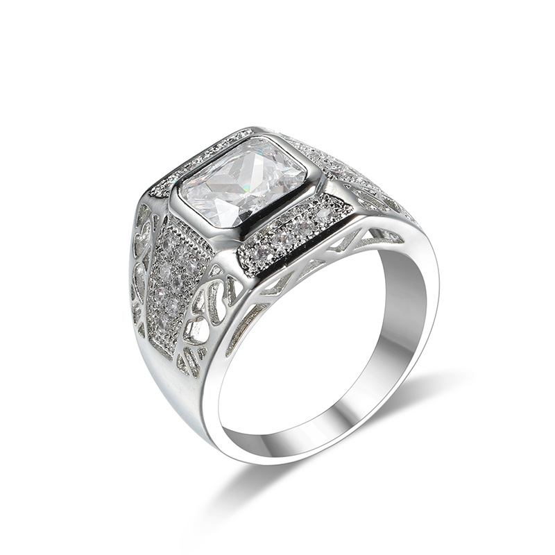 Luxury 925 Sterling Silver Hip – Street Fashion Rings recenzja i cena